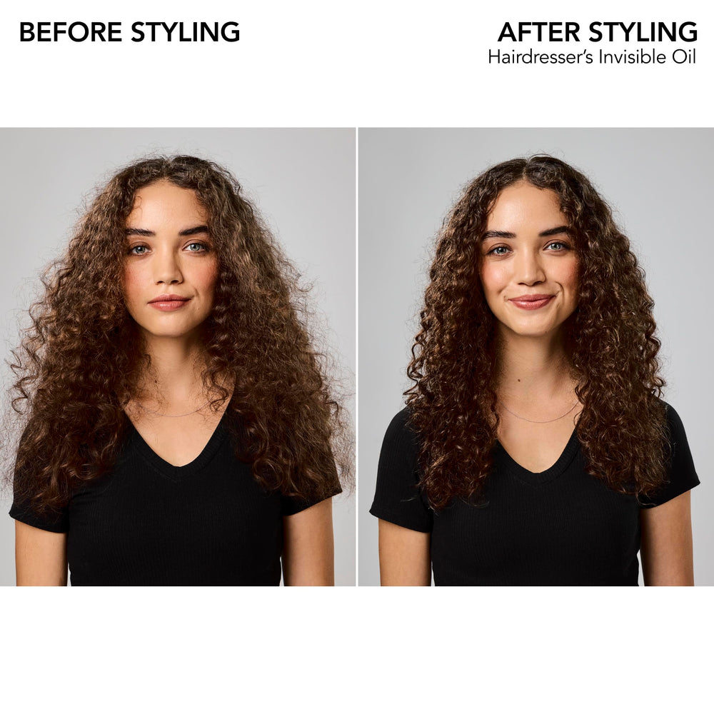 Bumble and bumble Invisible Oil being applied to damp hair for detangling