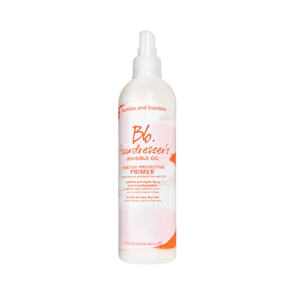Bumble and bumble Hairdresser's Invisible Oil primer bottle boosts hydration.
