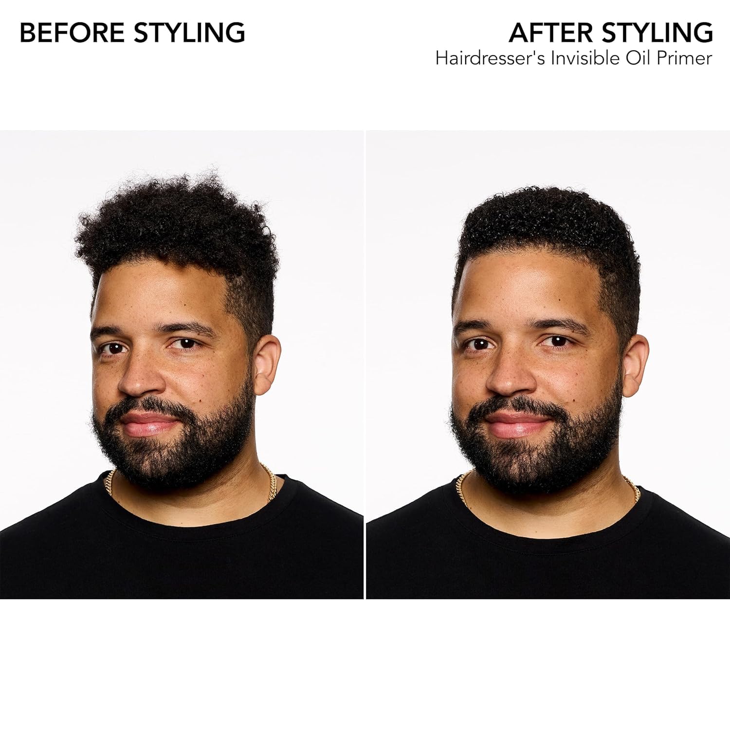 Bumble and bumble primer on damp hair ready for styling.