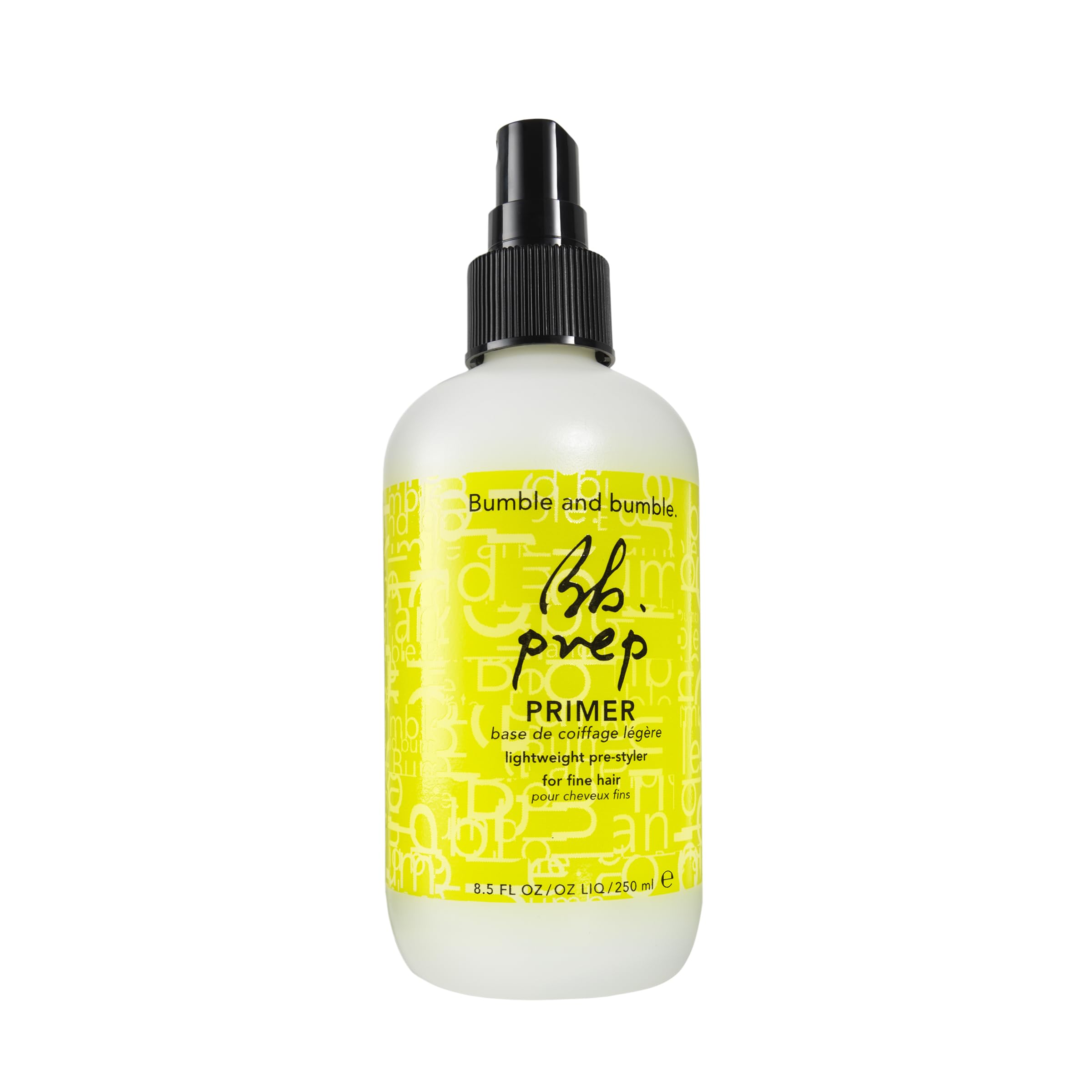 Bumble and bumble Prep Detangling Hair Primer spray-dispense for effortless detangling before styling.