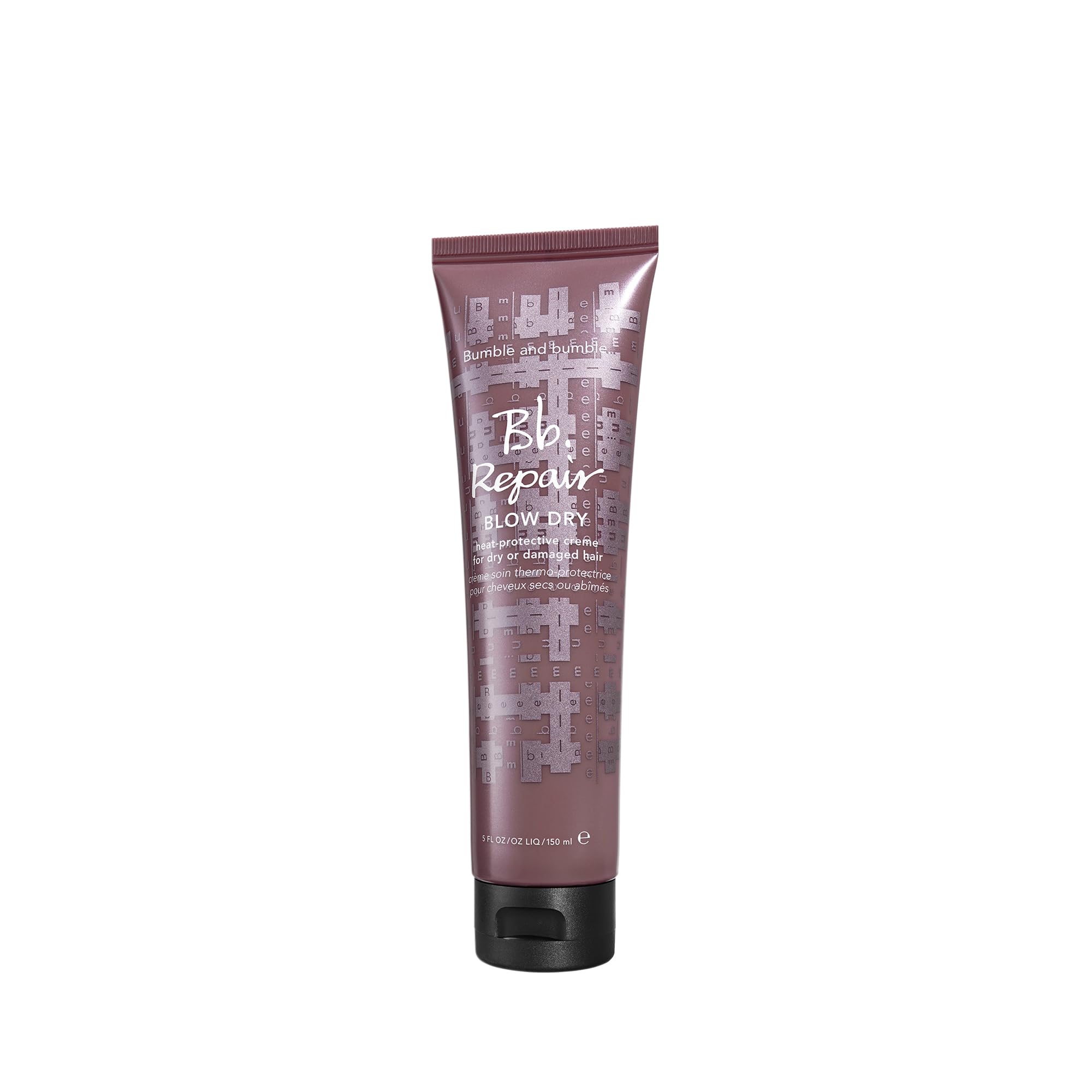 Bumble and bumble Repair Blow Dry Cream bottle showing heat protection for smoother styling