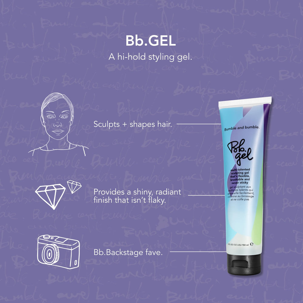 Bumble and bumble Sculpting Gel hair with a radiant shine finish