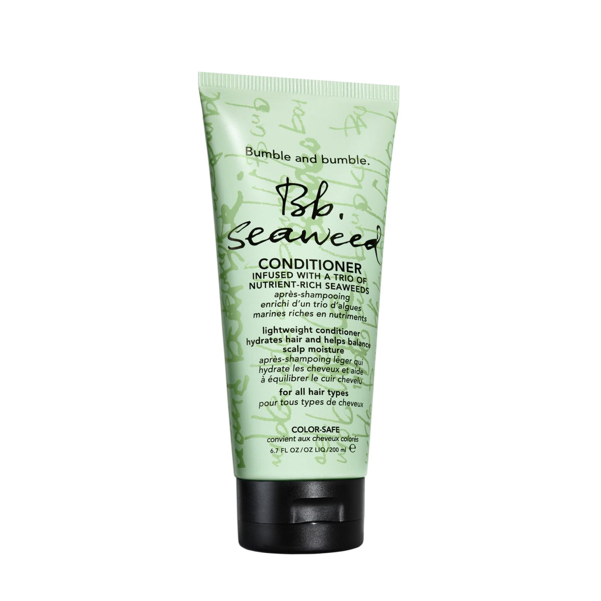 Bumble and bumble Seaweed Hydrating Conditioner bottle front for lightweight moisture benefits.