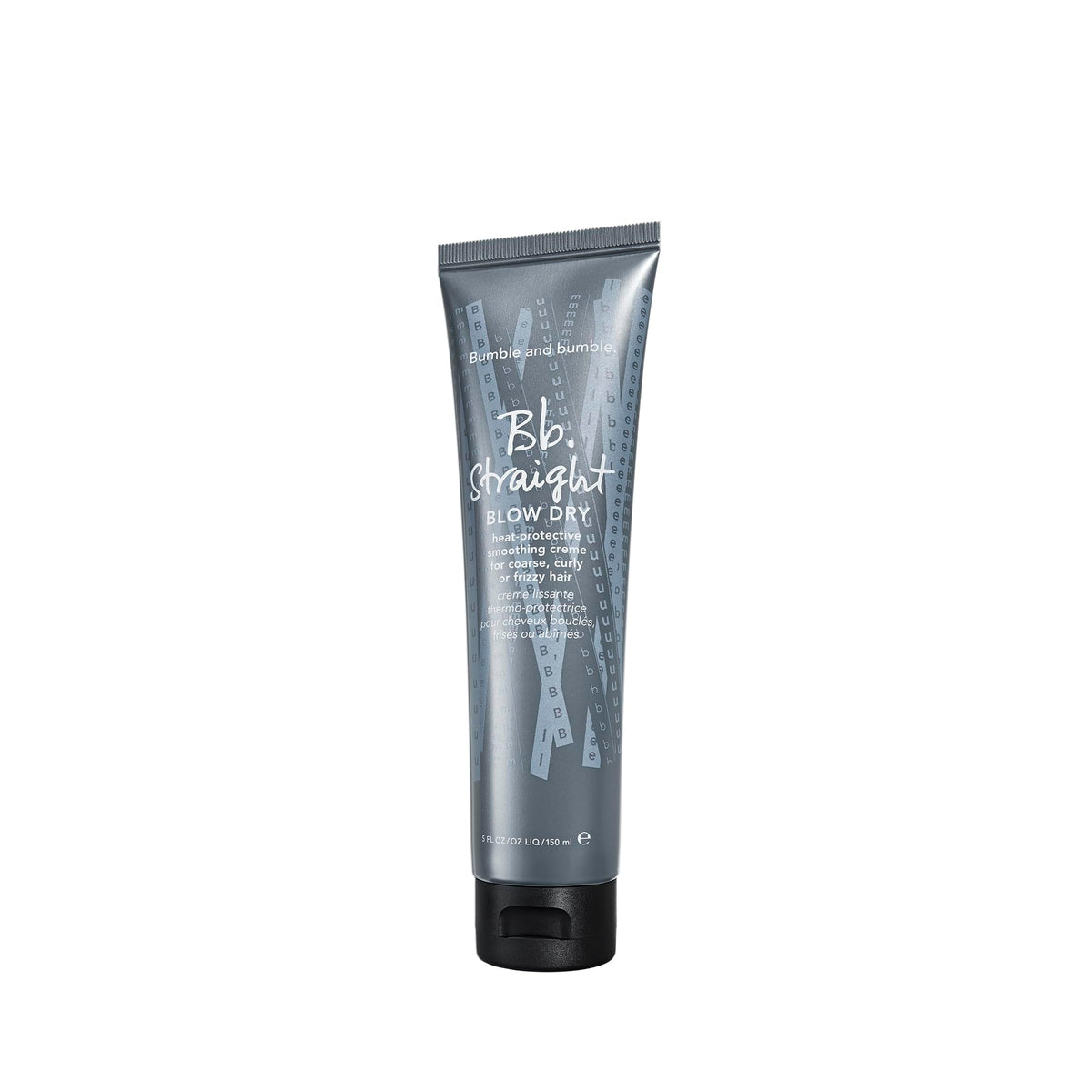 Bumble and bumble Straight Blow Dry Cream bottle showing heat protection for smooth, frizz-free styling.