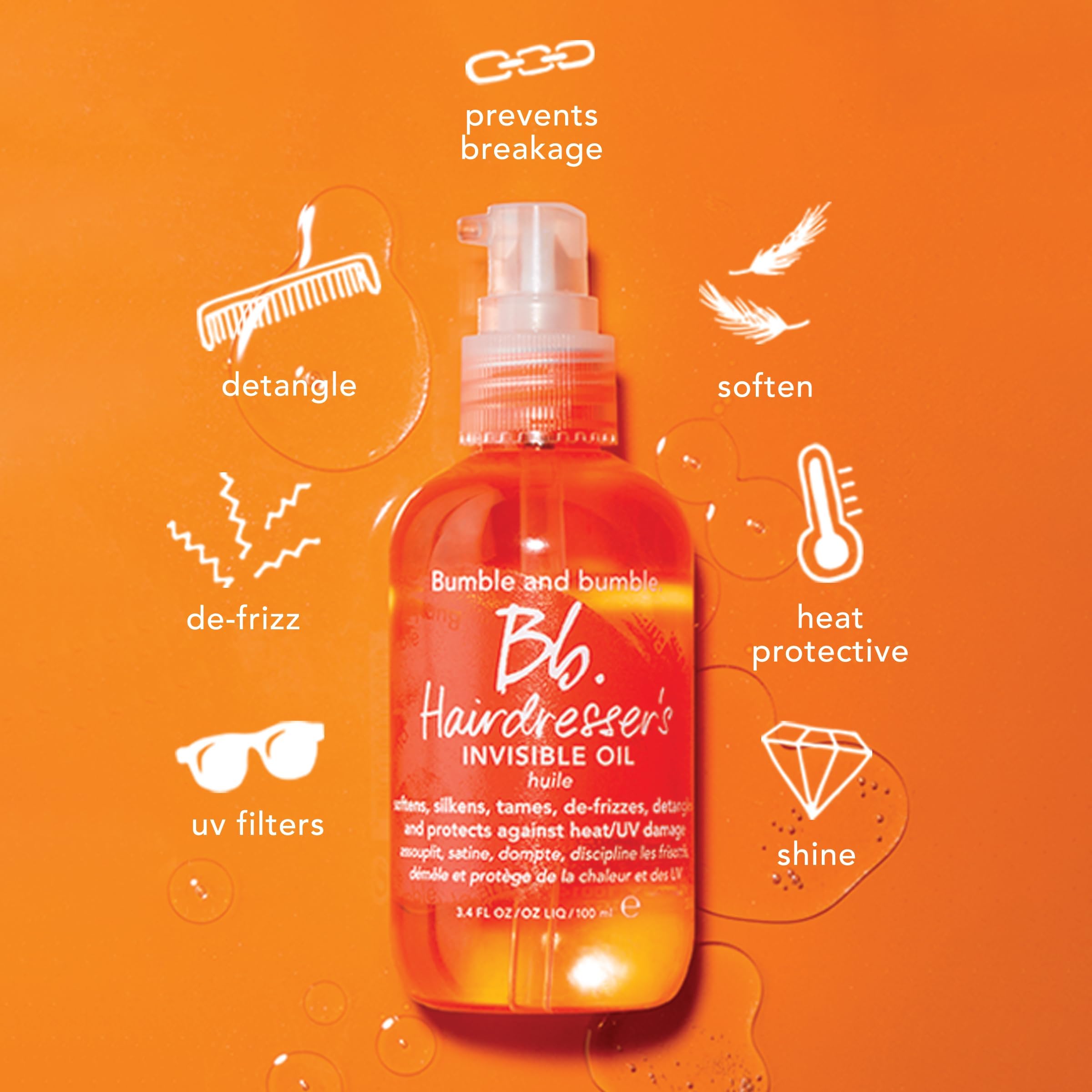 Bumble and bumble sun protection filters help maintain moisture and softness.