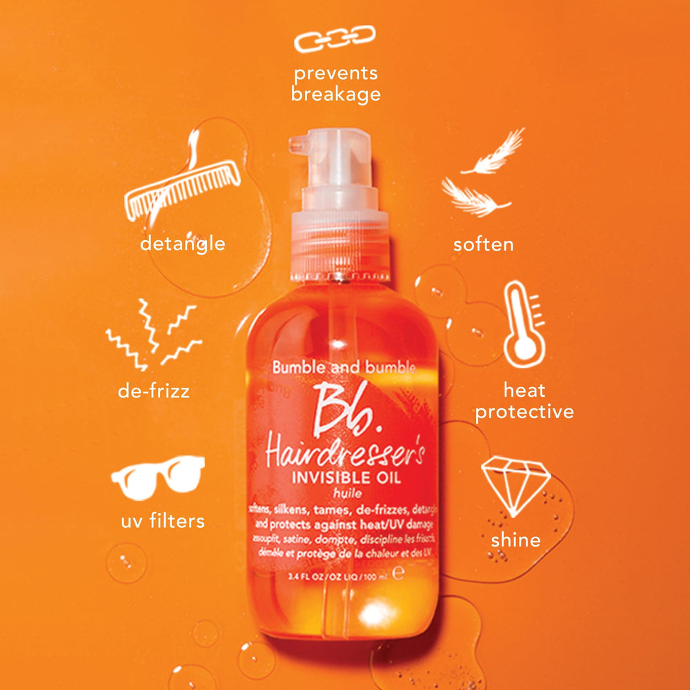 Bumble and bumble sun protection filters help maintain moisture and softness.