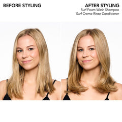 Surf Creme Rinse texture swirl demonstrates sea-breeze texture enhancement for hair