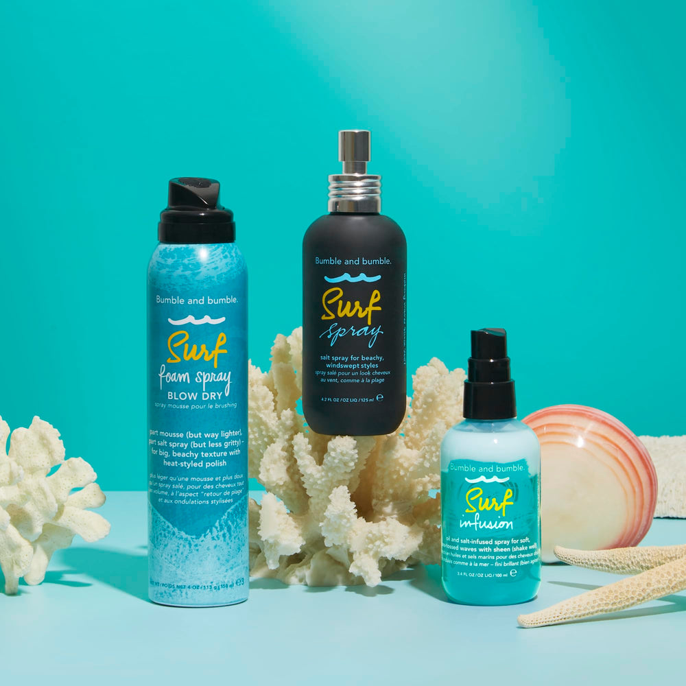 Bumble and bumble Surf Foam Spray ideal for blow dry styling with texture