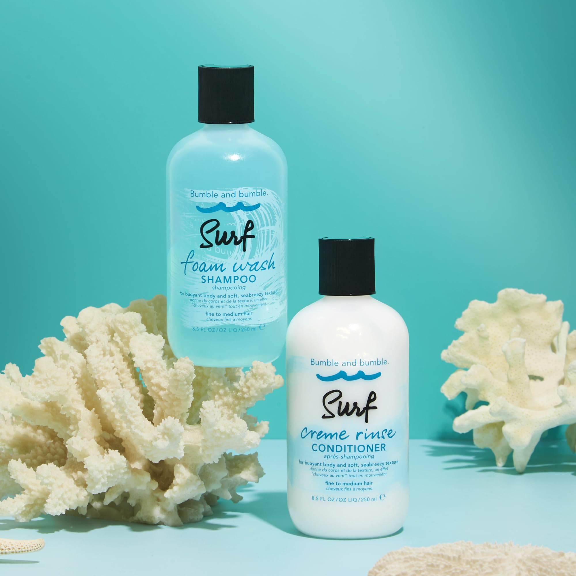 Fragrance notes of marine and citrus in Surf Foam Wash for a refreshing feel
