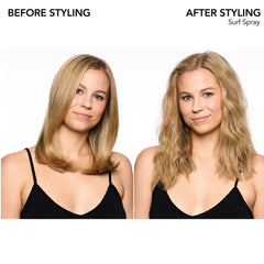 Bumble and bumble Surf Sea Salt Spray: primer plano de cabello; aporta volumen en raíces para más cuerpo.