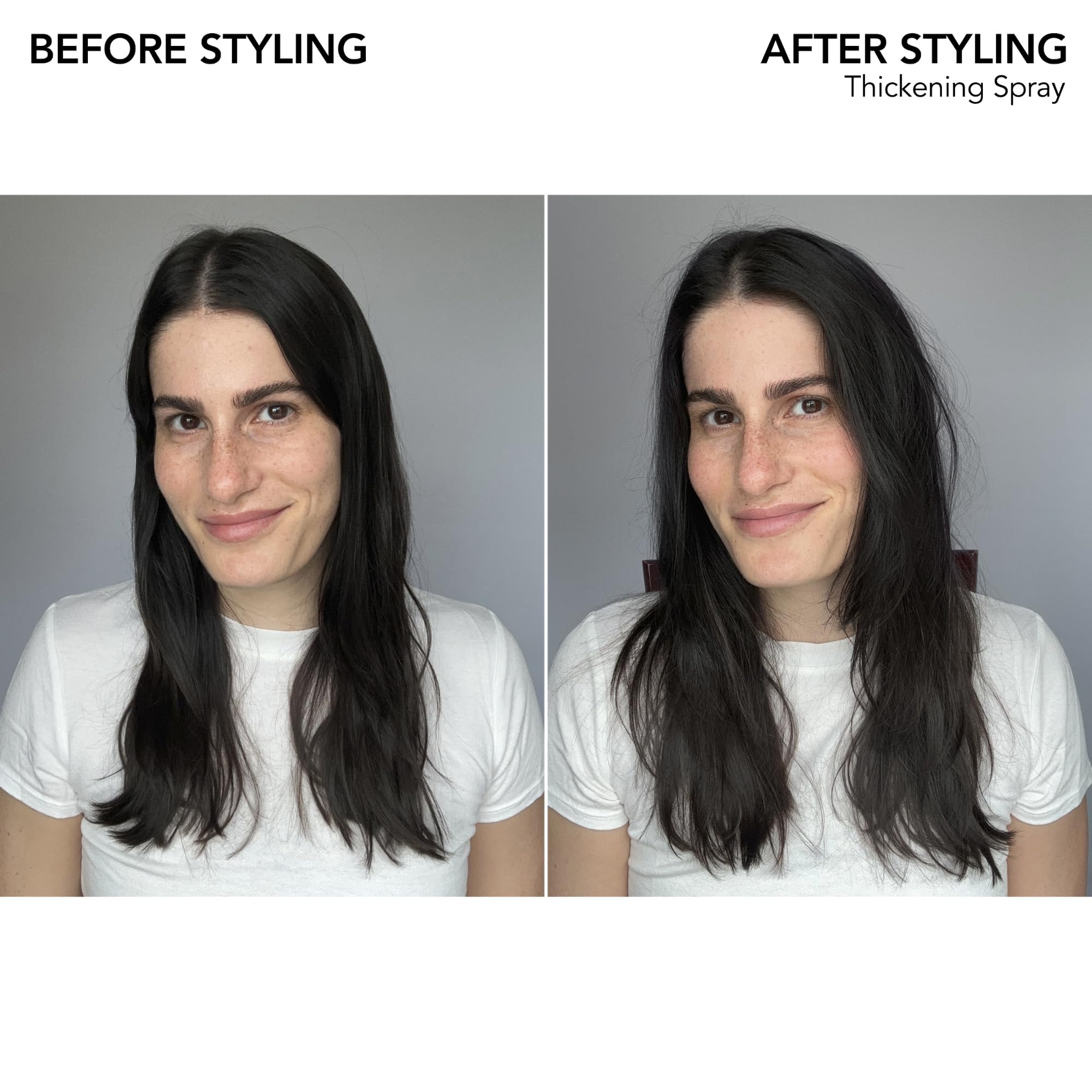 Bumble and bumble Thickening Blow-Dry Prep Spray pre-styling for fine to medium hair.