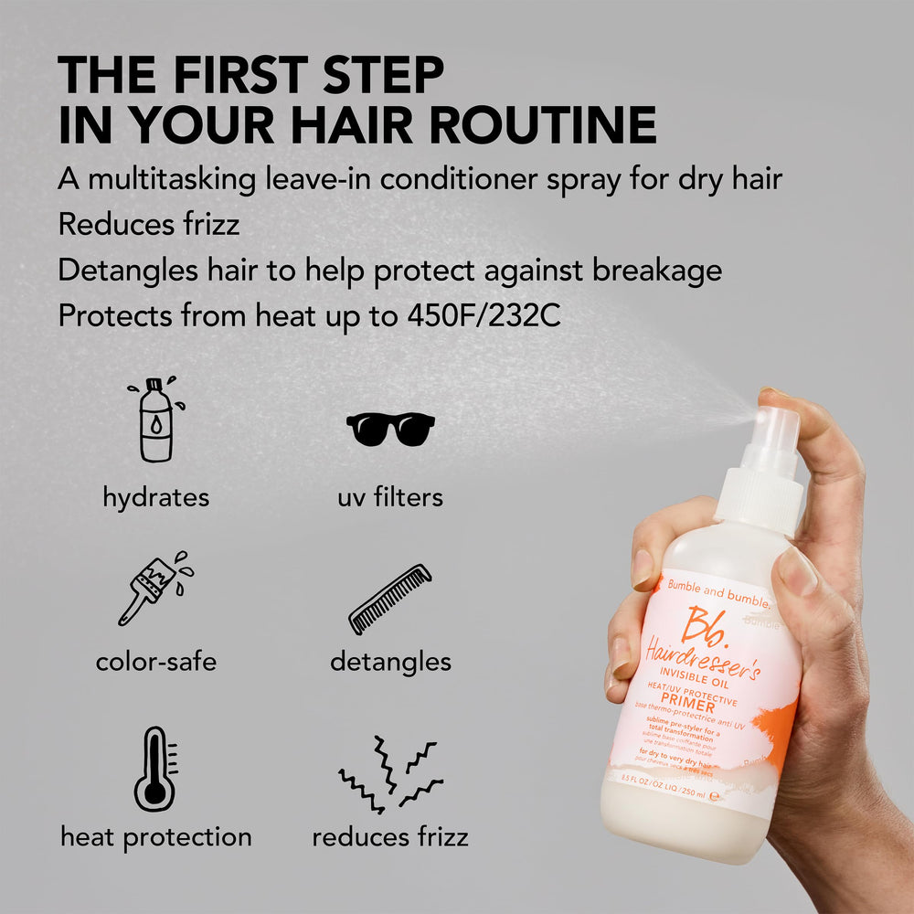 Bumble and bumble Aceite Invisible es adecuado para cabello liso y rizado.