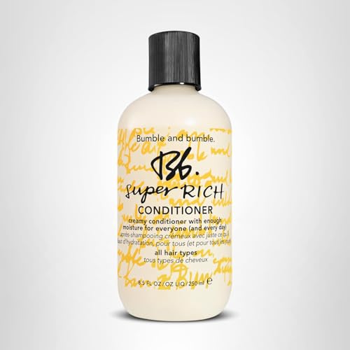 Hair after washing shows natural shine with Bumble and bumble conditioner.
