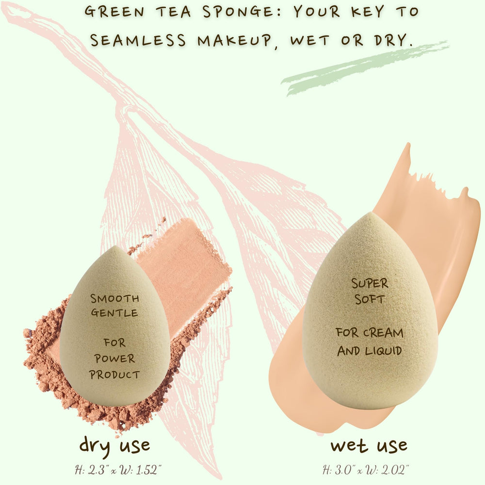 Blending action for even complexion with Bumfuzz sponge.