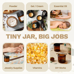 Bumobum jars come with 72 blank labels for easy organization.