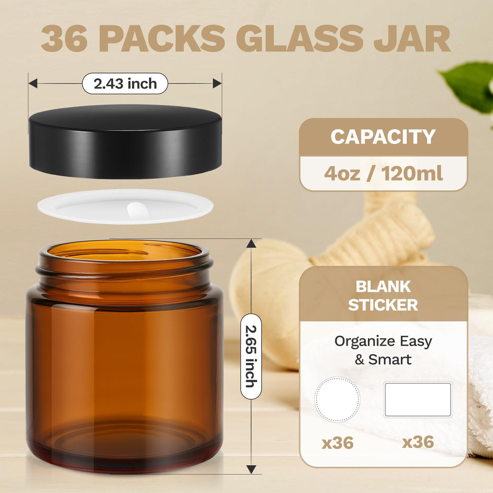 Bumobum amber jar includes inner liners to protect formulations.