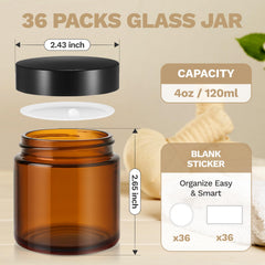 Bumobum amber jar includes inner liners to protect formulations.