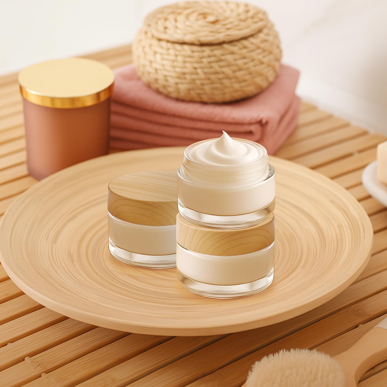 Bumobum crystal-clear glass allows instant content check for easy organization.