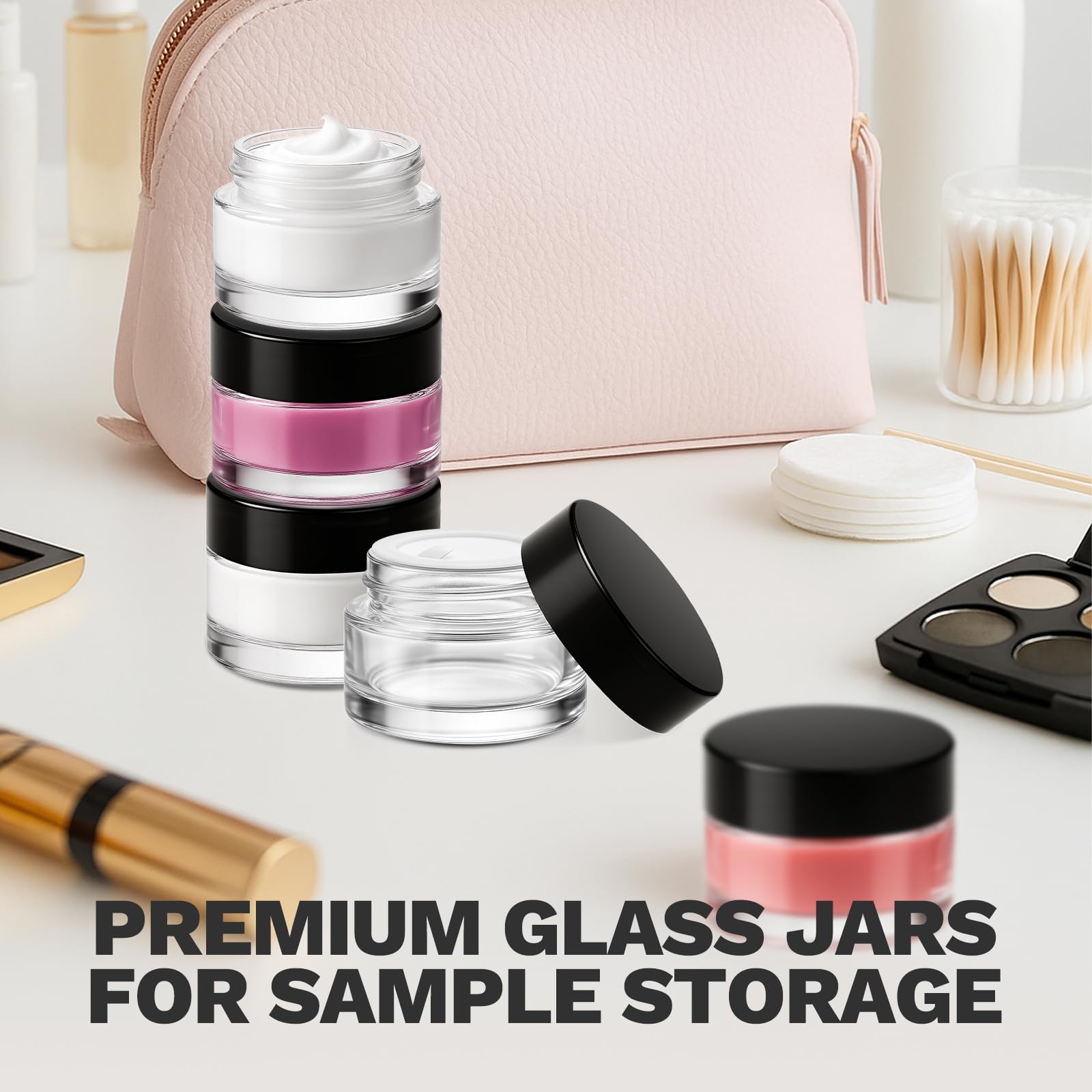 Bumobum lip balm sample containers ideal for testers and on-the-go skincare samples.