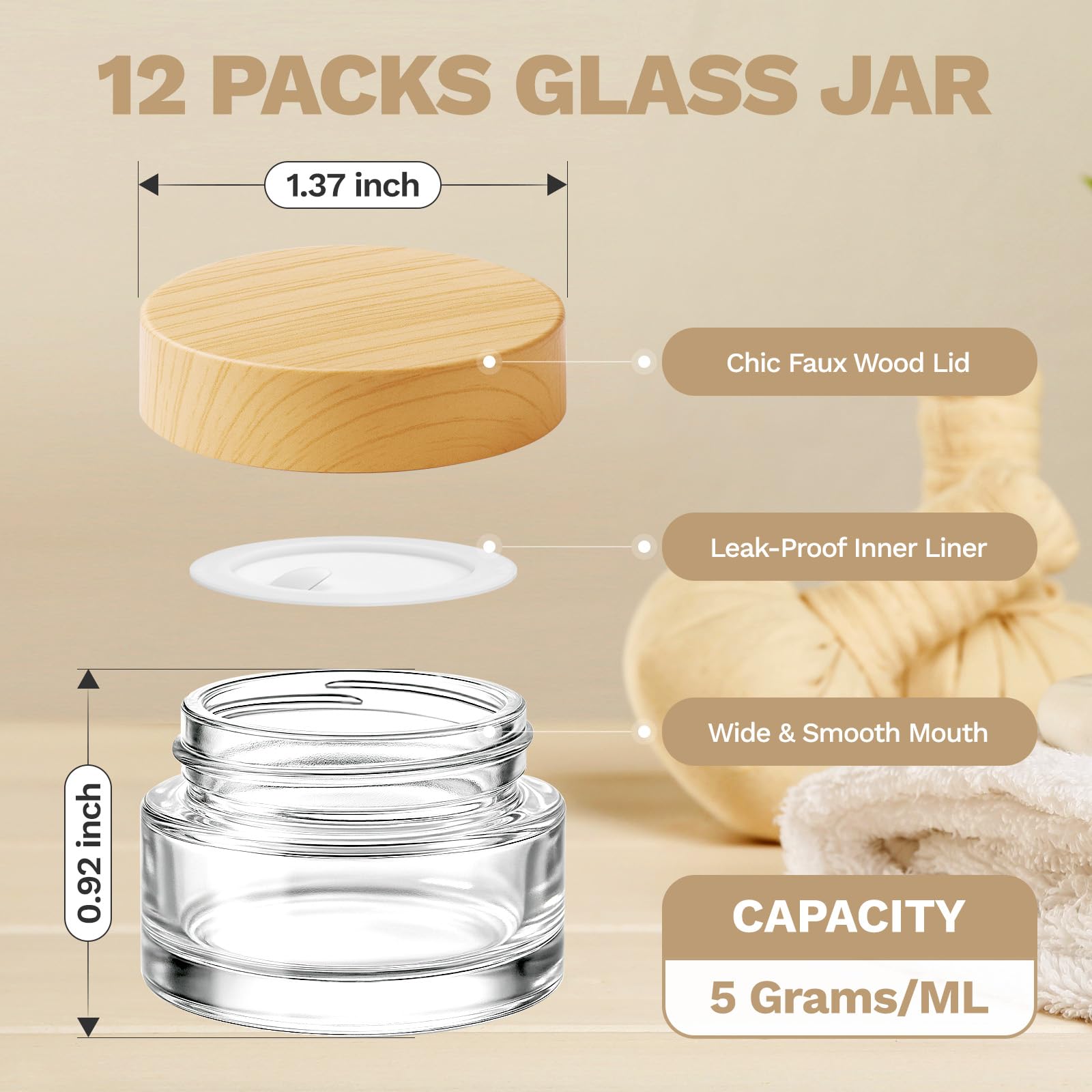 Bumobum wood-grain lid close-up showing leakproof design for tidy travel.