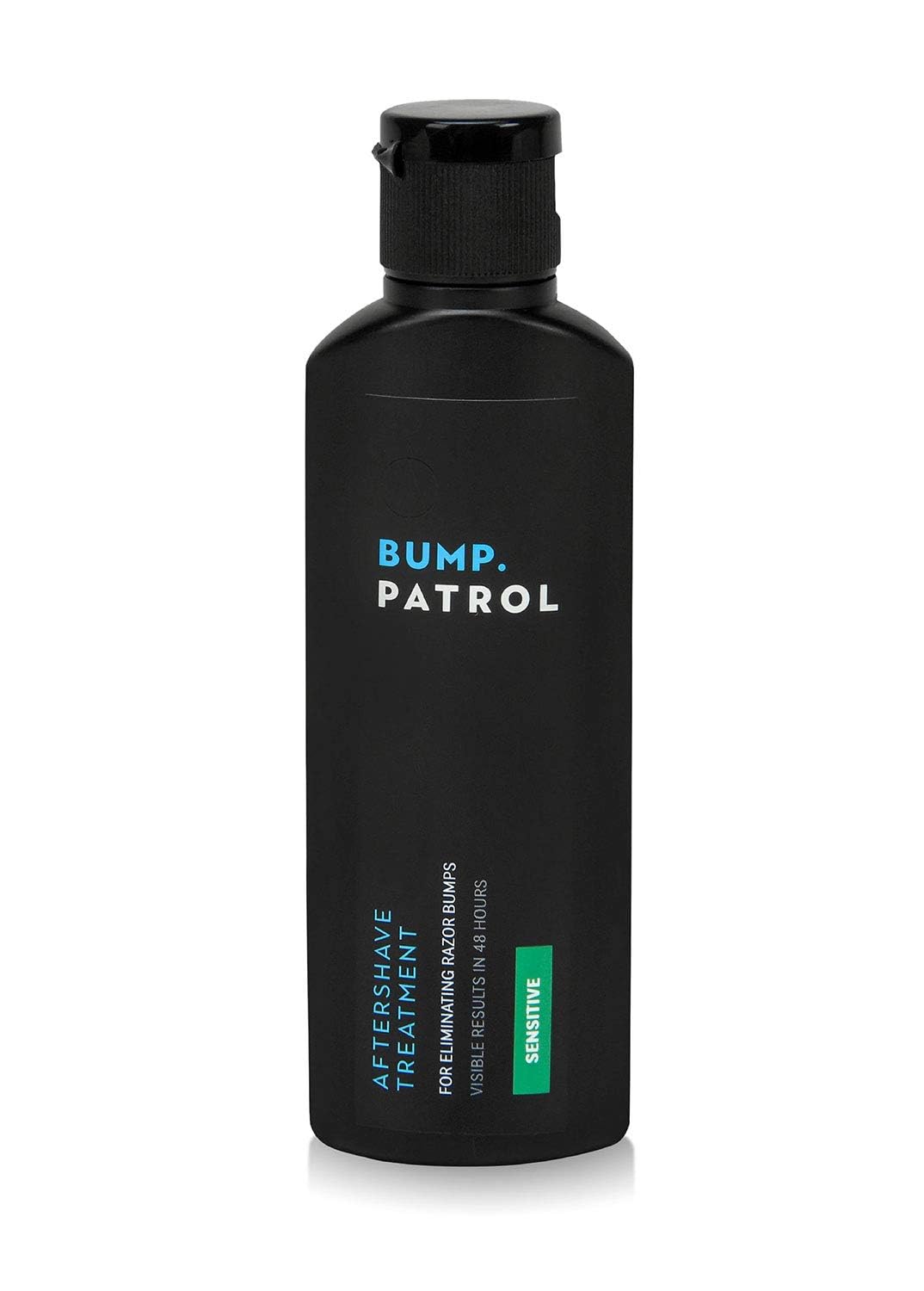 Product shot of Bump Patrol bottle with clean packaging