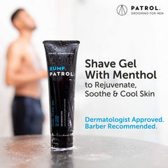 Bump Patrol Lightweight, non-greasy glide on skin.