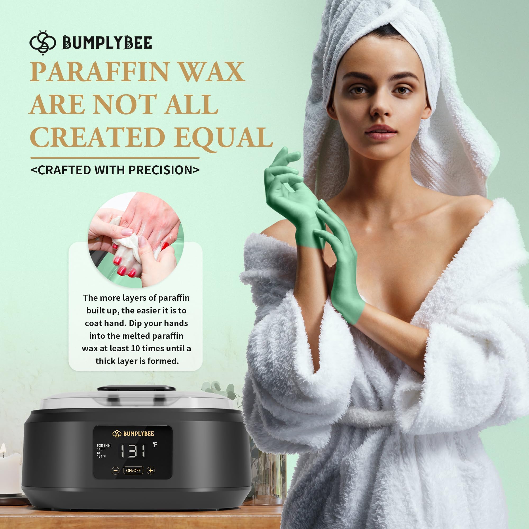 BUMPLYBEE home spa experience setup for relaxing self‑care routine