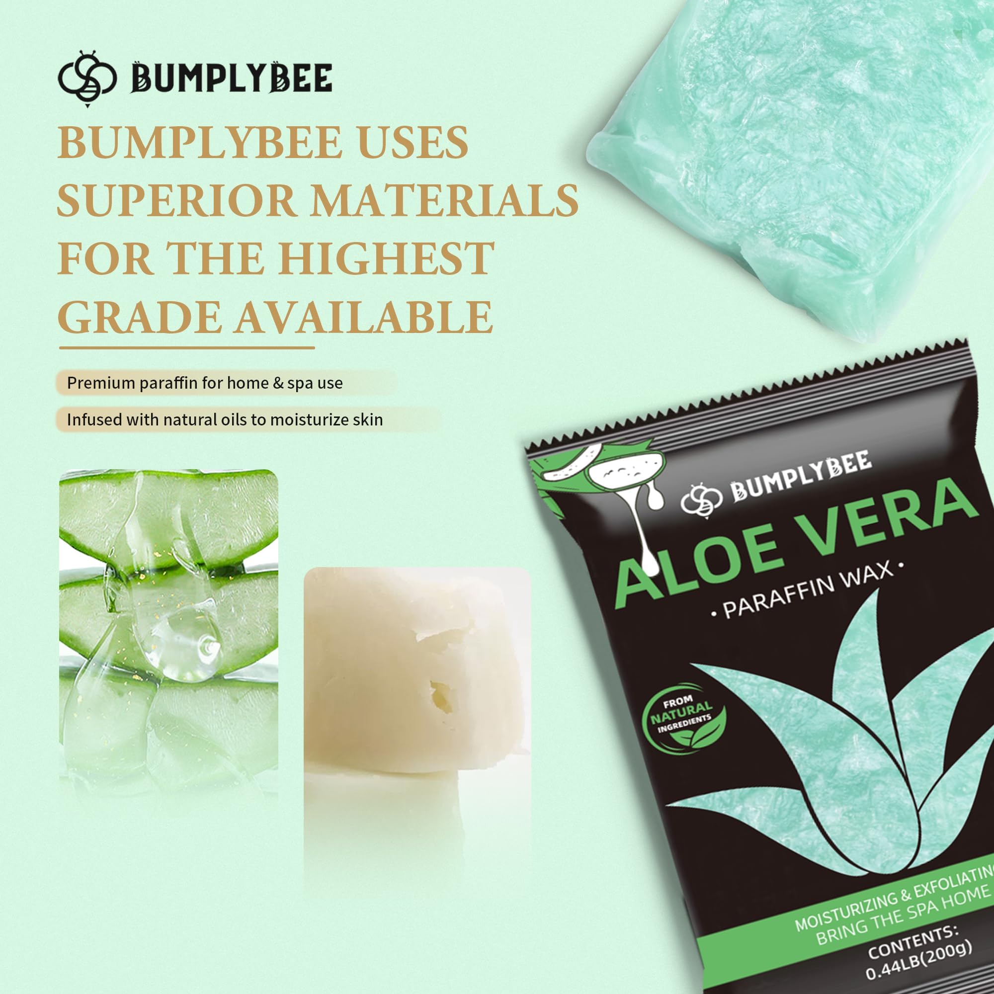 BUMPLYBEE paraffin wax foot bath for soothing, moisturized feet