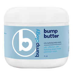 Bumpology Bump Butter jar showing rich hydration for daily skin nourishment.