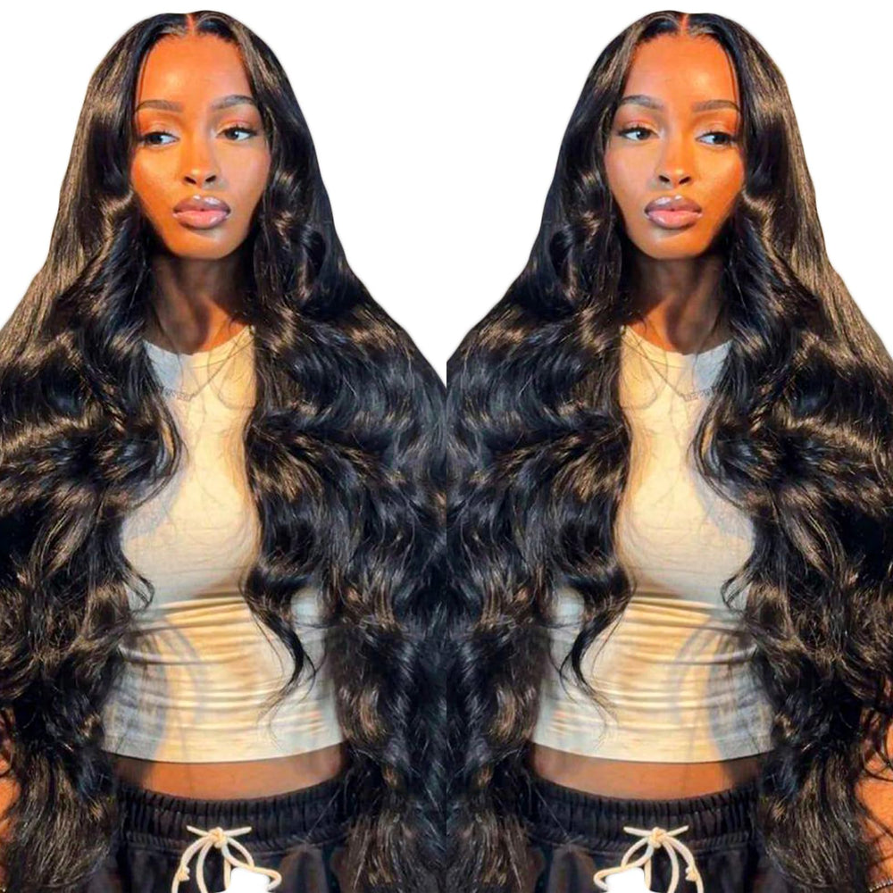bunGiol 26-inch body-wave wig—glueless, easy daily wear.
