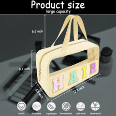 Bunliuys premium material clear makeup bag durable and splash-resistant for travel