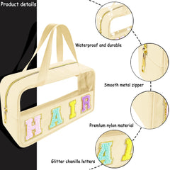 Bunliuys transparent travel bag with large opening for quick access to items