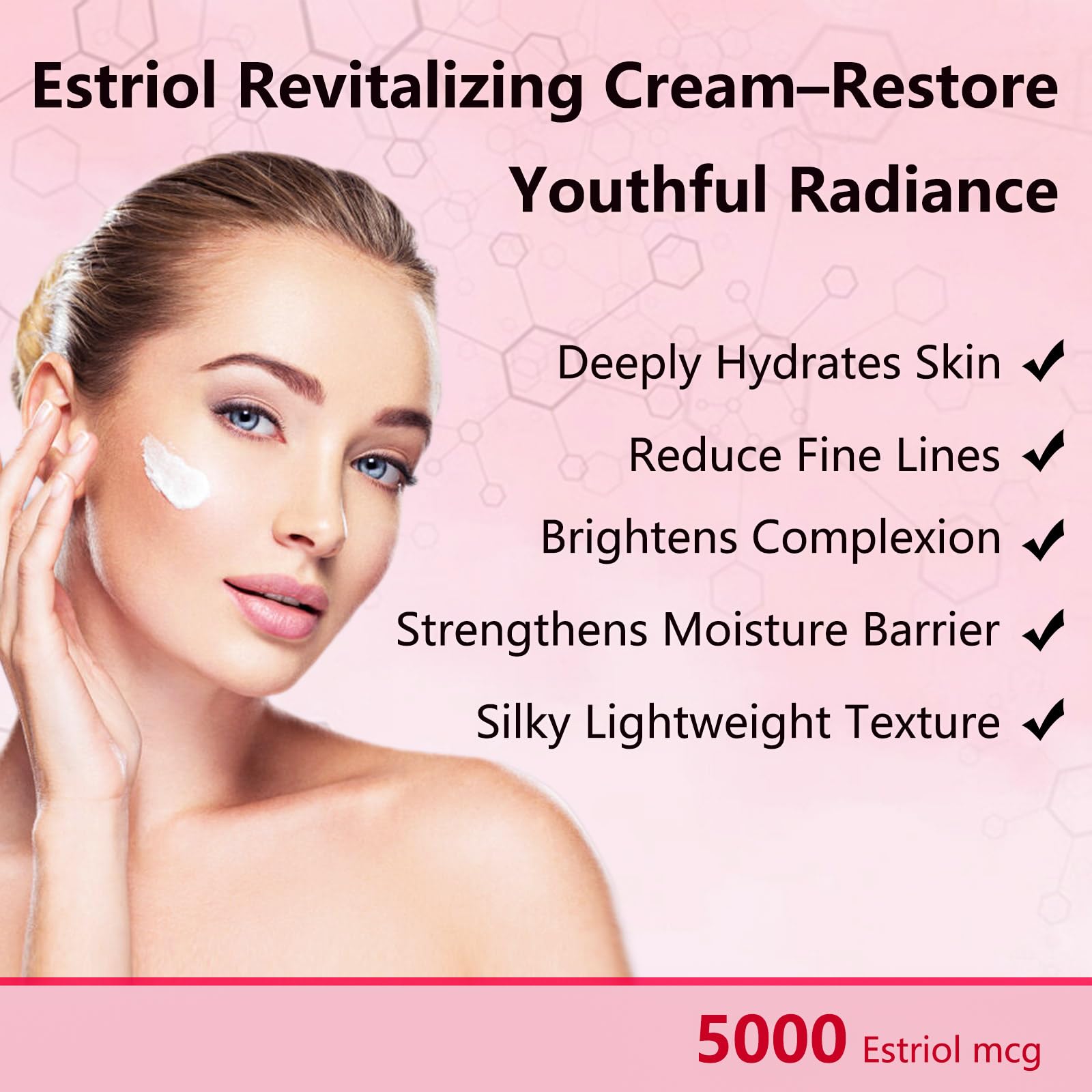 Textura ligera de BUNUSS crema facial, absorción rápida.