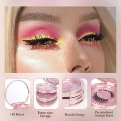 Compact Buqikma lash box in travel size for purses