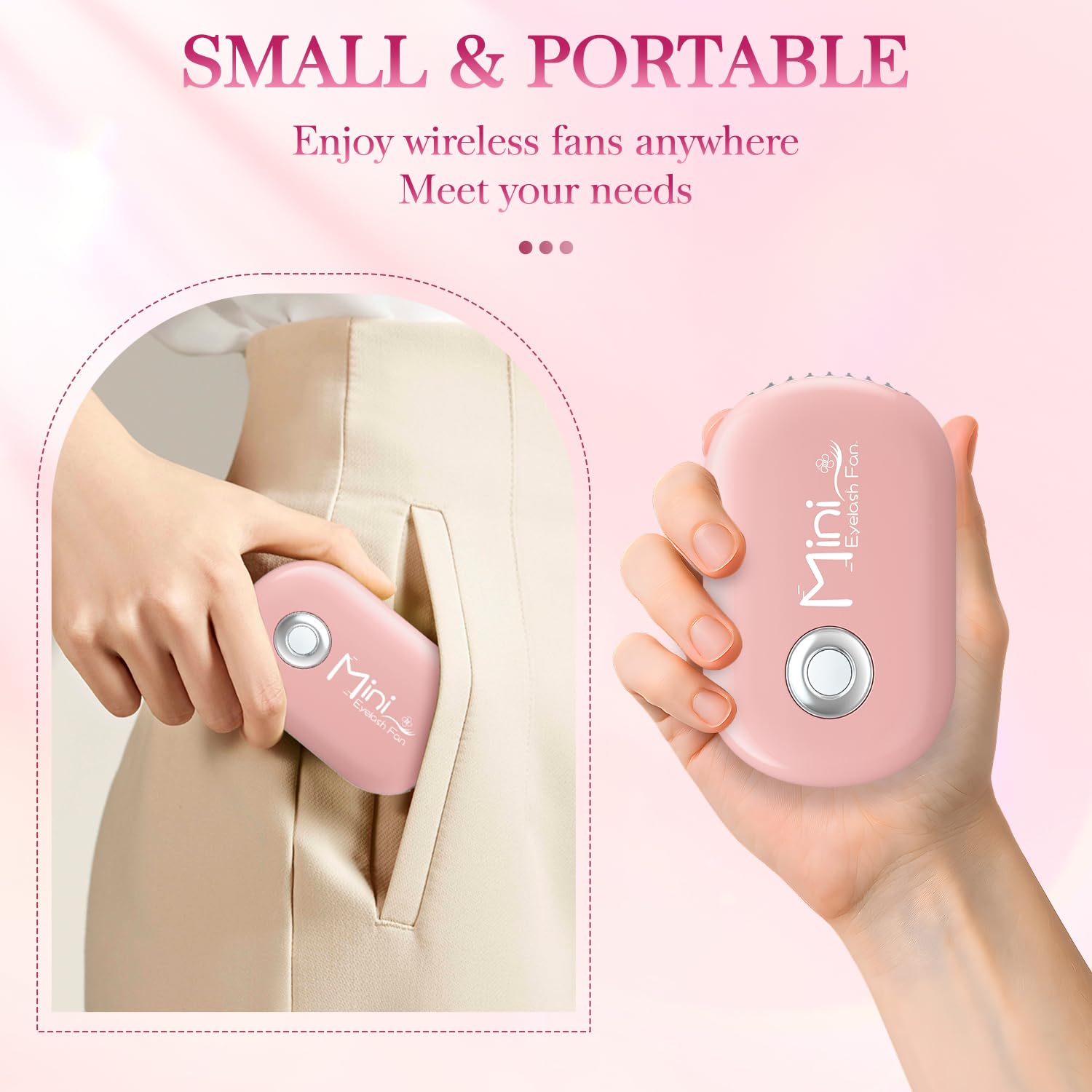 Buqikma lash fan positioned on a desk for easy access.