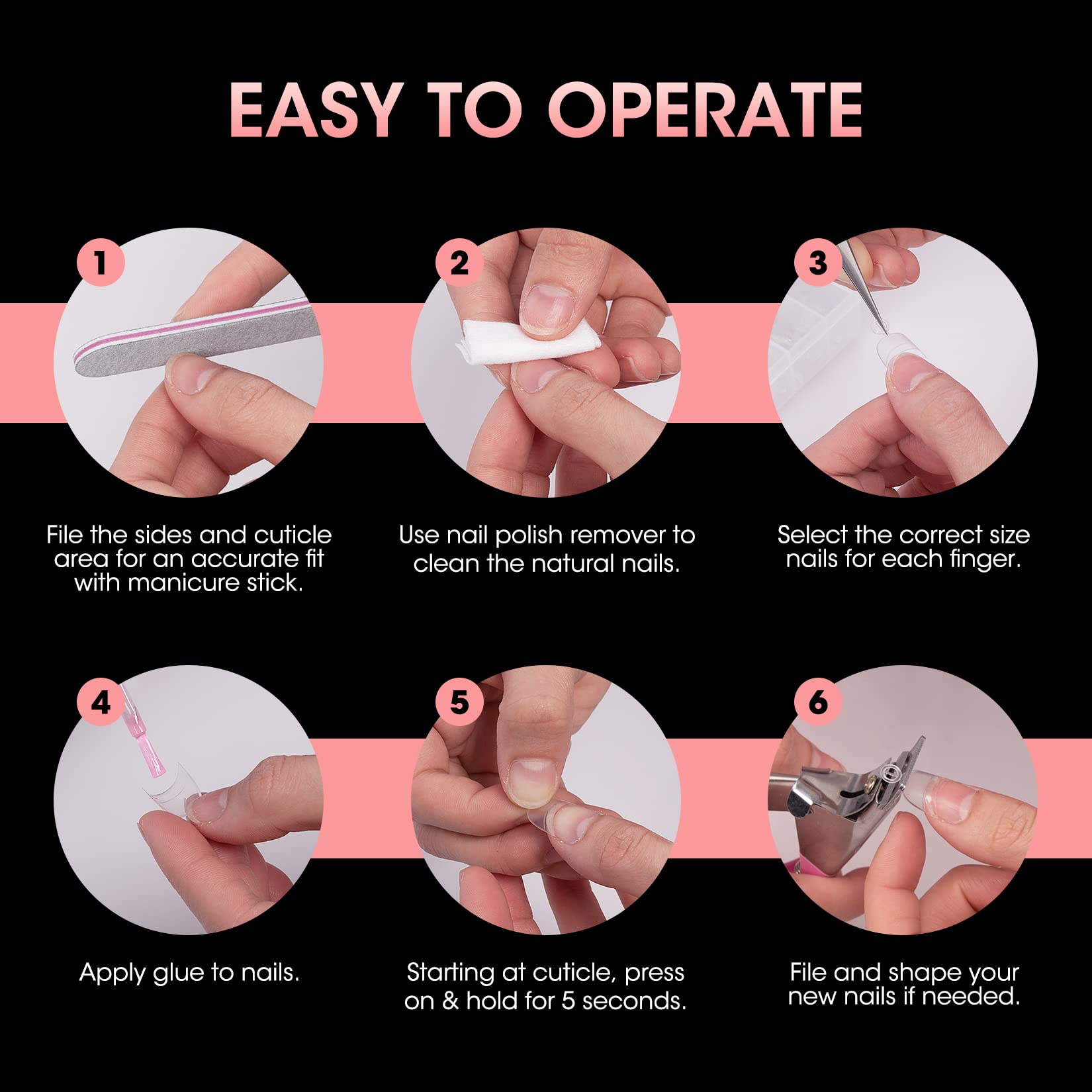 Buqikma clear ABS tips provide smooth color application.