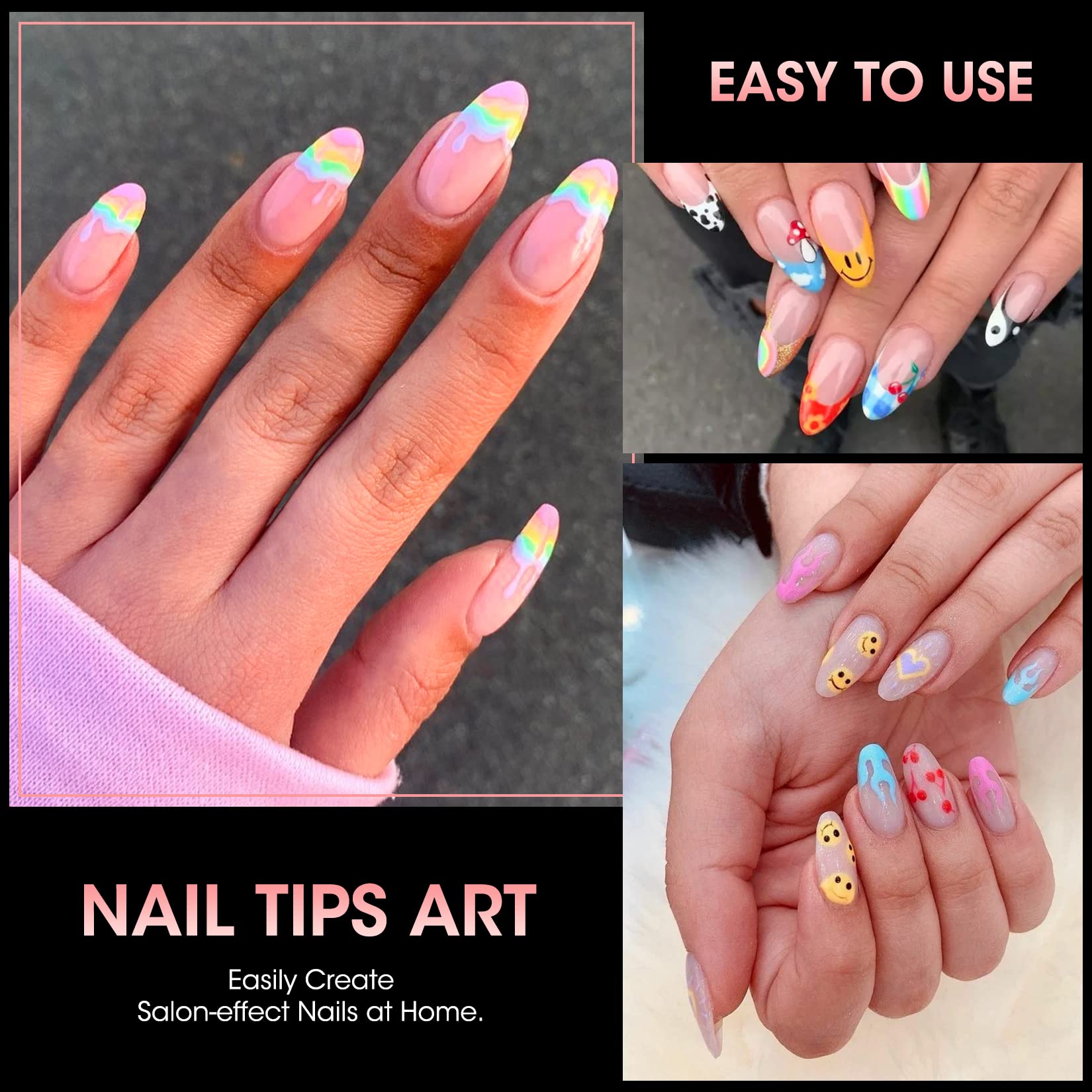 Buqikma tips ready for DIY home manicures and salon use.