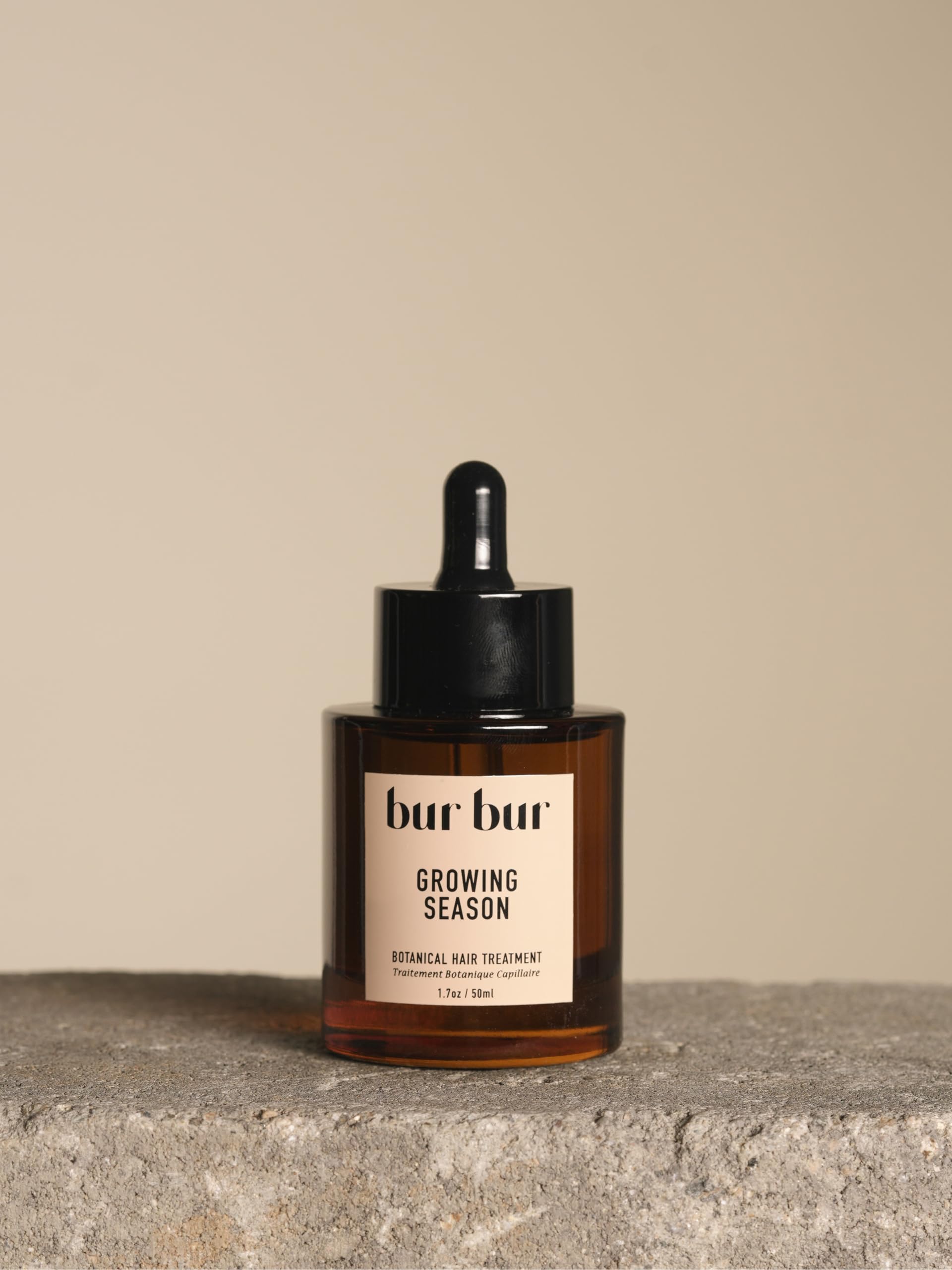 Bur Bur Growing Season Hair Growth Oil bottle pre-wash nourishment for healthier hair