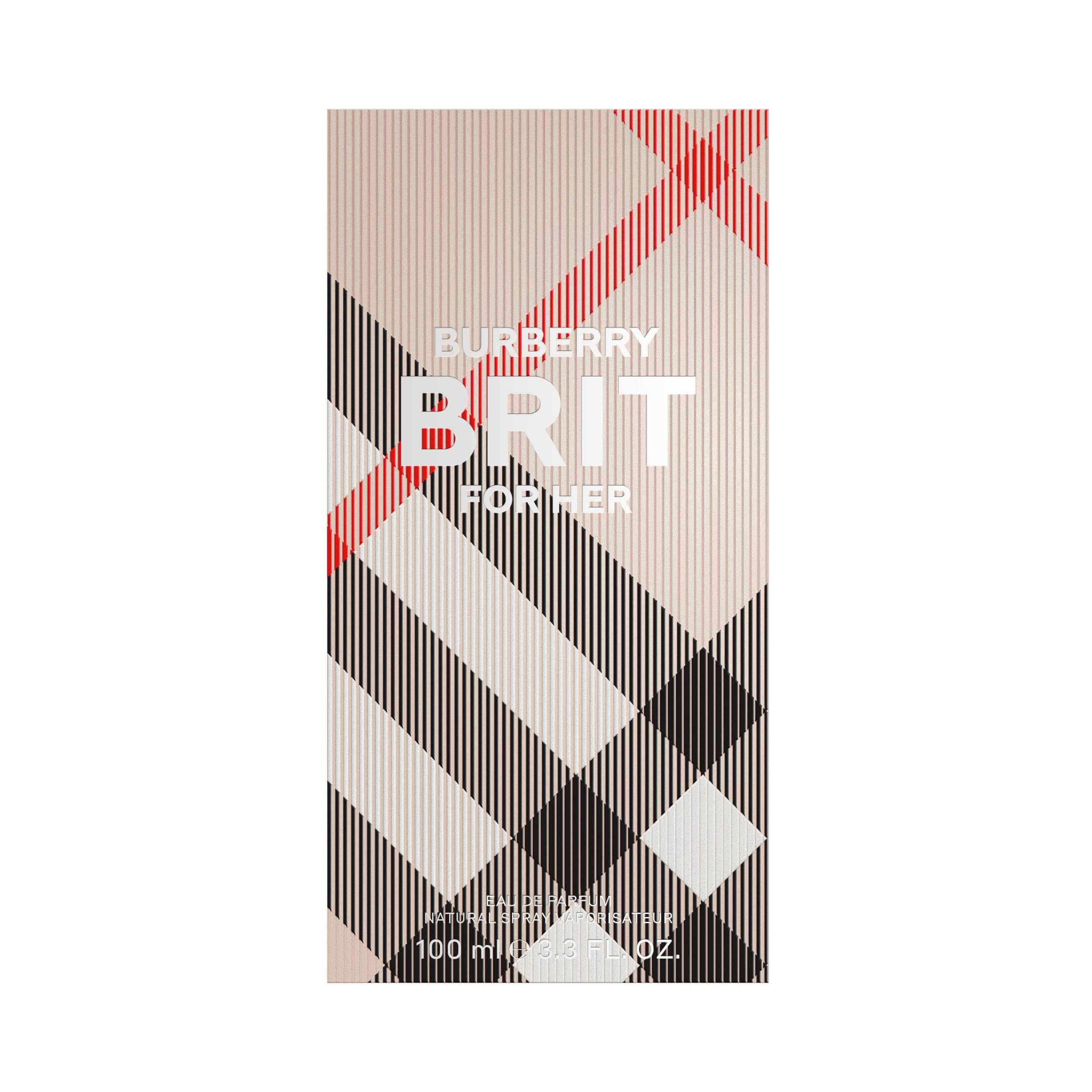 Burberry Brit for Her elegant packaging and bottle, ideal gift-ready presentation