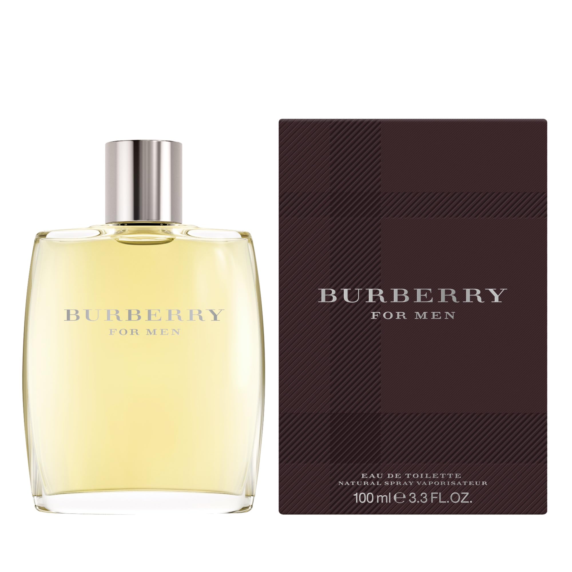 Burberry Classic EDT label close-up showing branding and details.