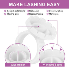 Burboeiy eyelash extensions holder set ideal for professional salon use.