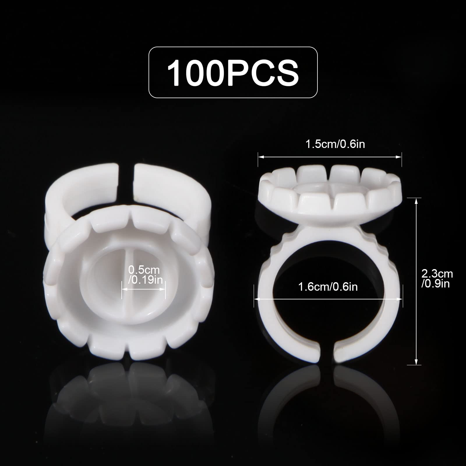 Burboeiy makeup ring caps with adjustable diameter for secure, mess-free application.