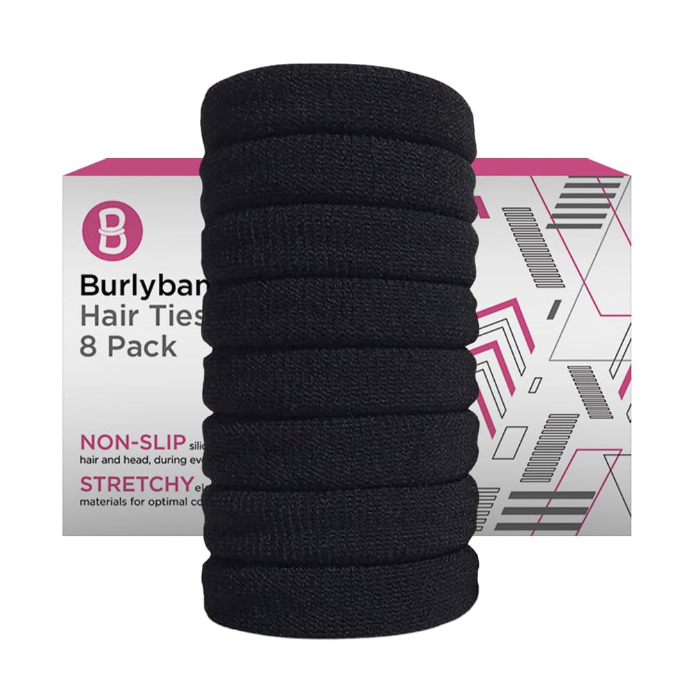 Burlybands coletero grande sin costuras para cabello grueso, sujeción suave y duradera