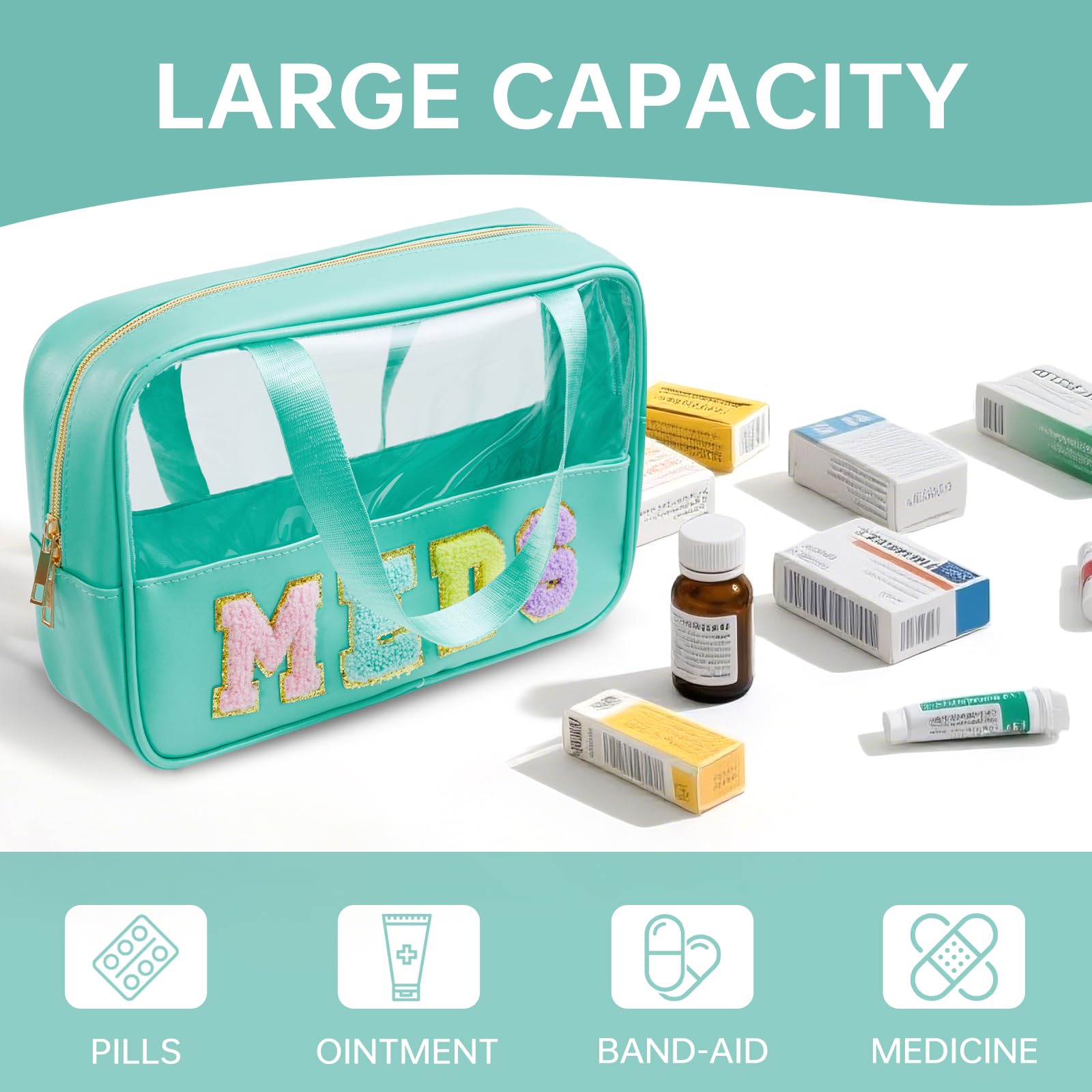 Burskit Medicine Bag STB-LV-MEDS keeps cosmetics organized neatly.