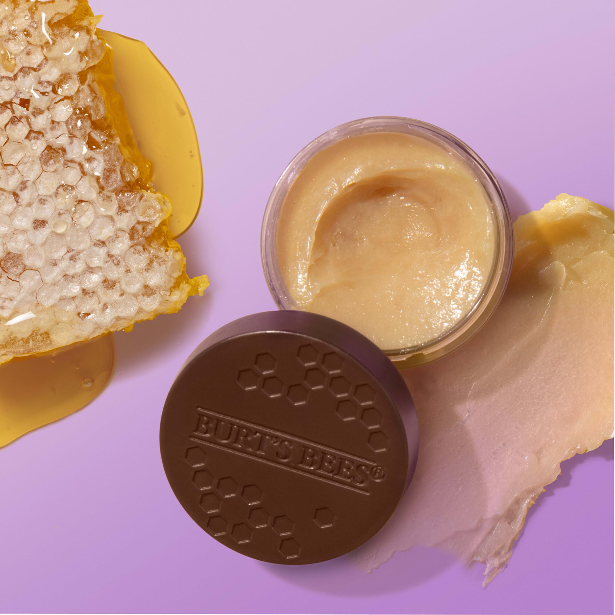 0.25 oz jar of Burt's Bees lip treatment for overnight care.