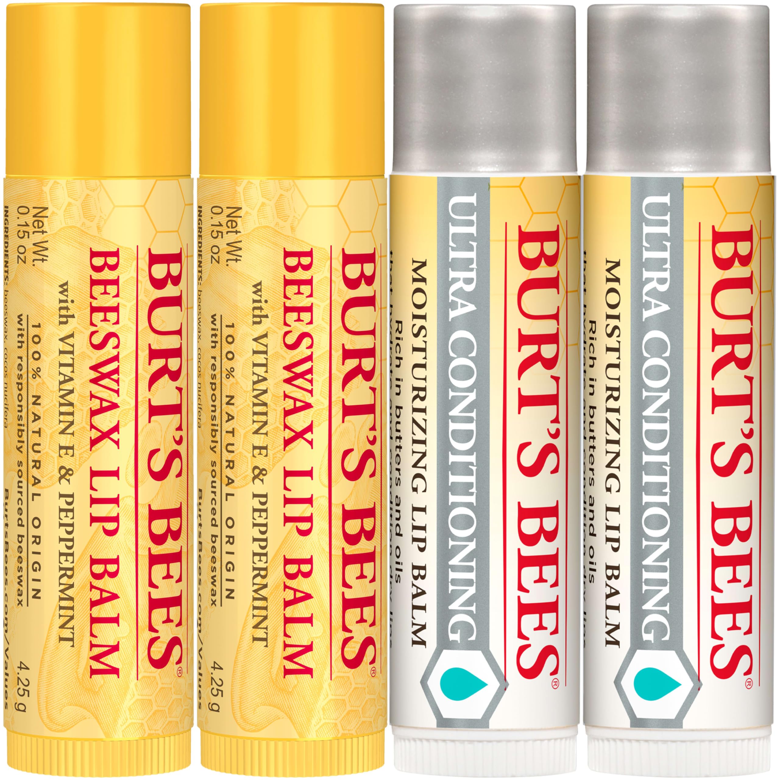 Bálsamo Burt's Bees acabado mate y textura suave al aplicar.