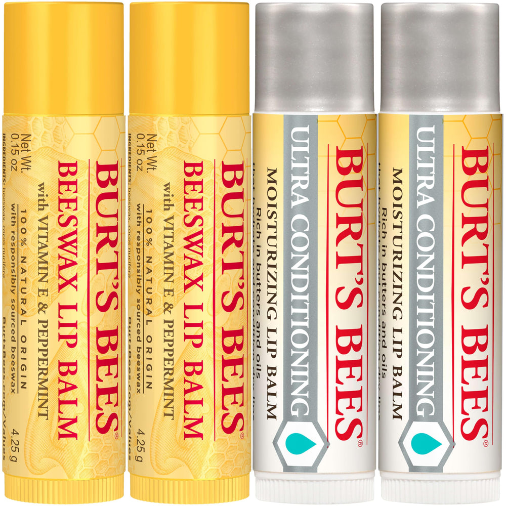 Bálsamo Burt's Bees acabado mate y textura suave al aplicar.