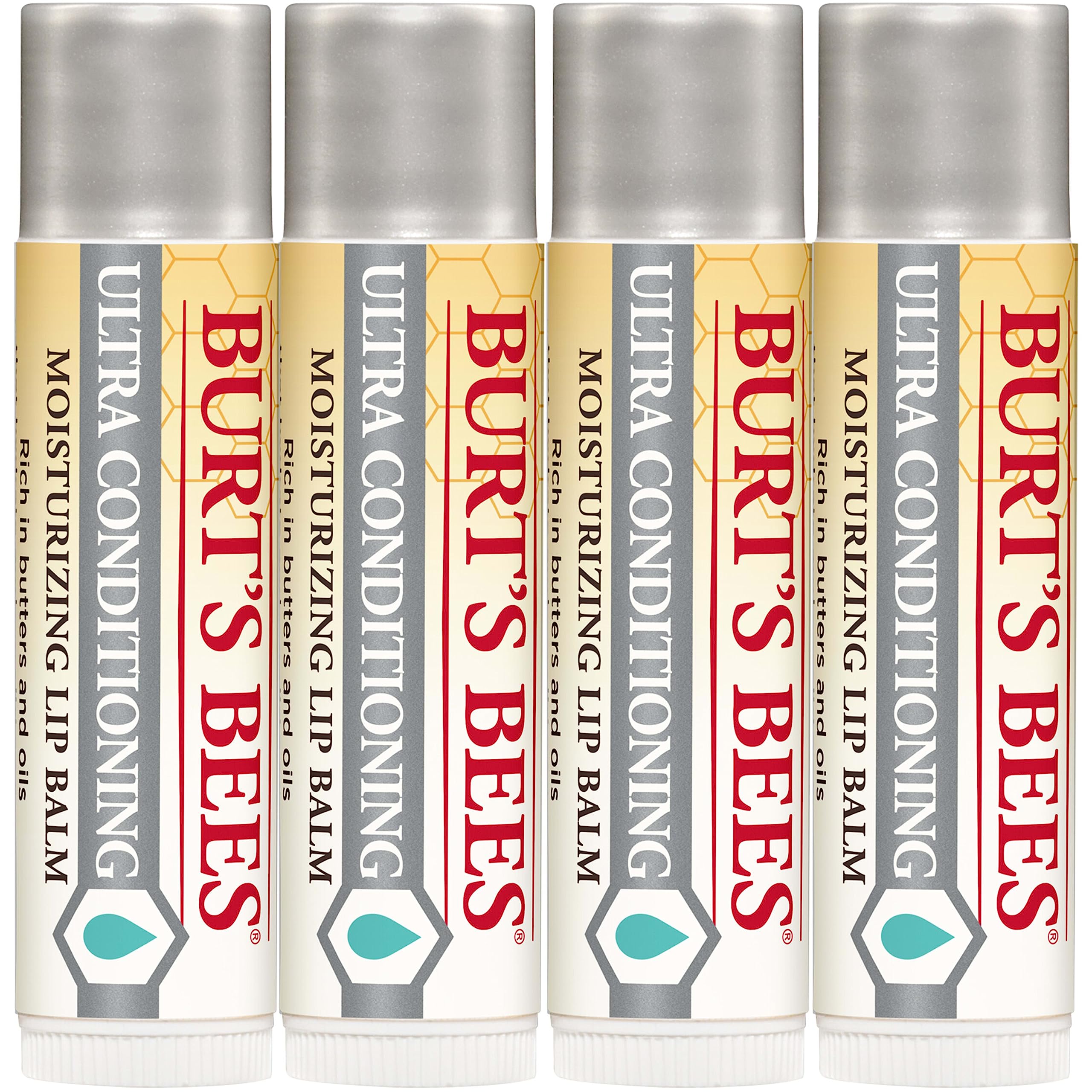 Burt's Bees Fórmula de origen natural que cuida labios sin color añadido.