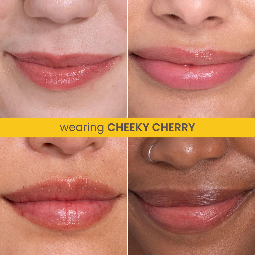 Burt's Bees acabado semibrillante suave para un look natural.