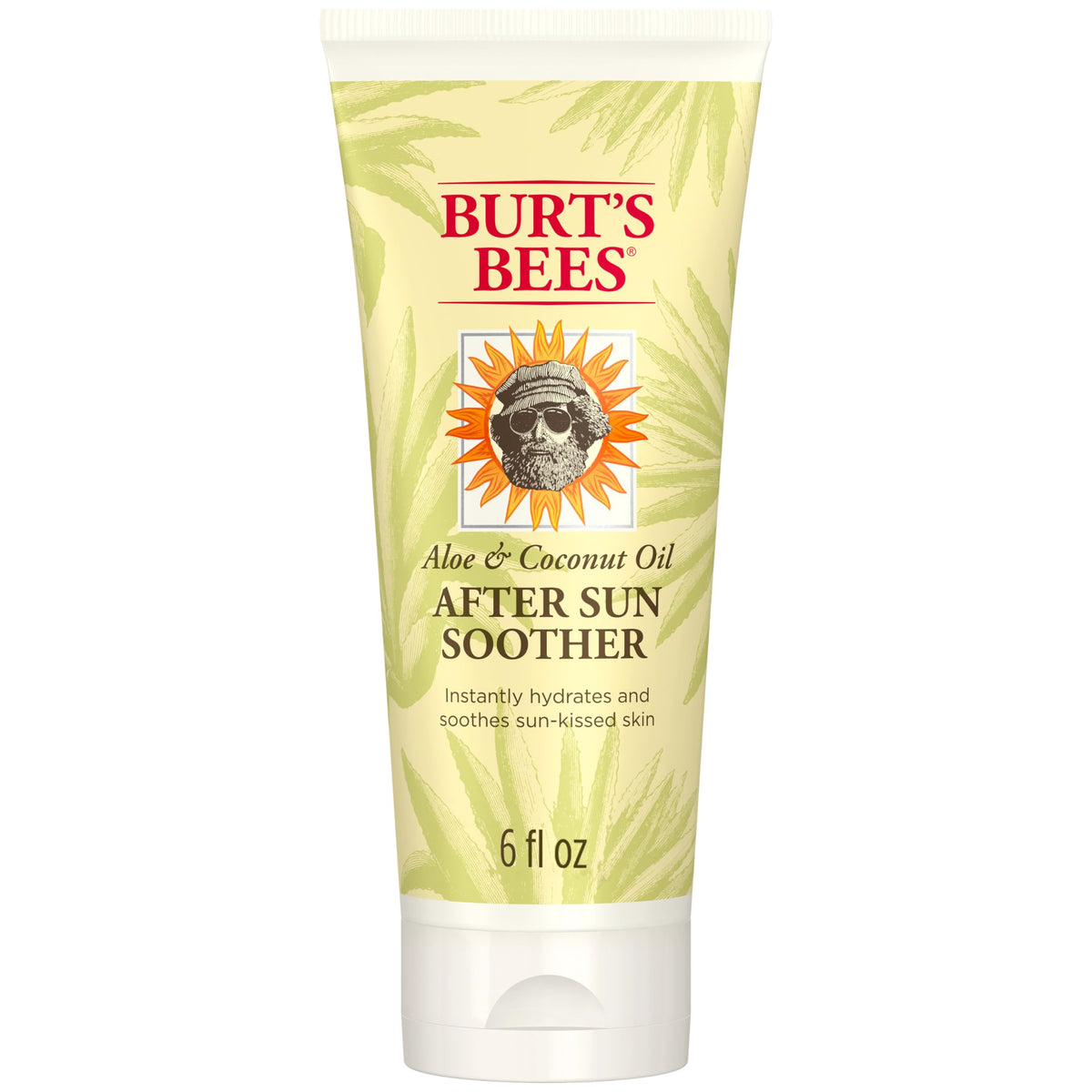 Burt's Bees After Sun Lotion bottle front view for lightweight hydration after sun exposure